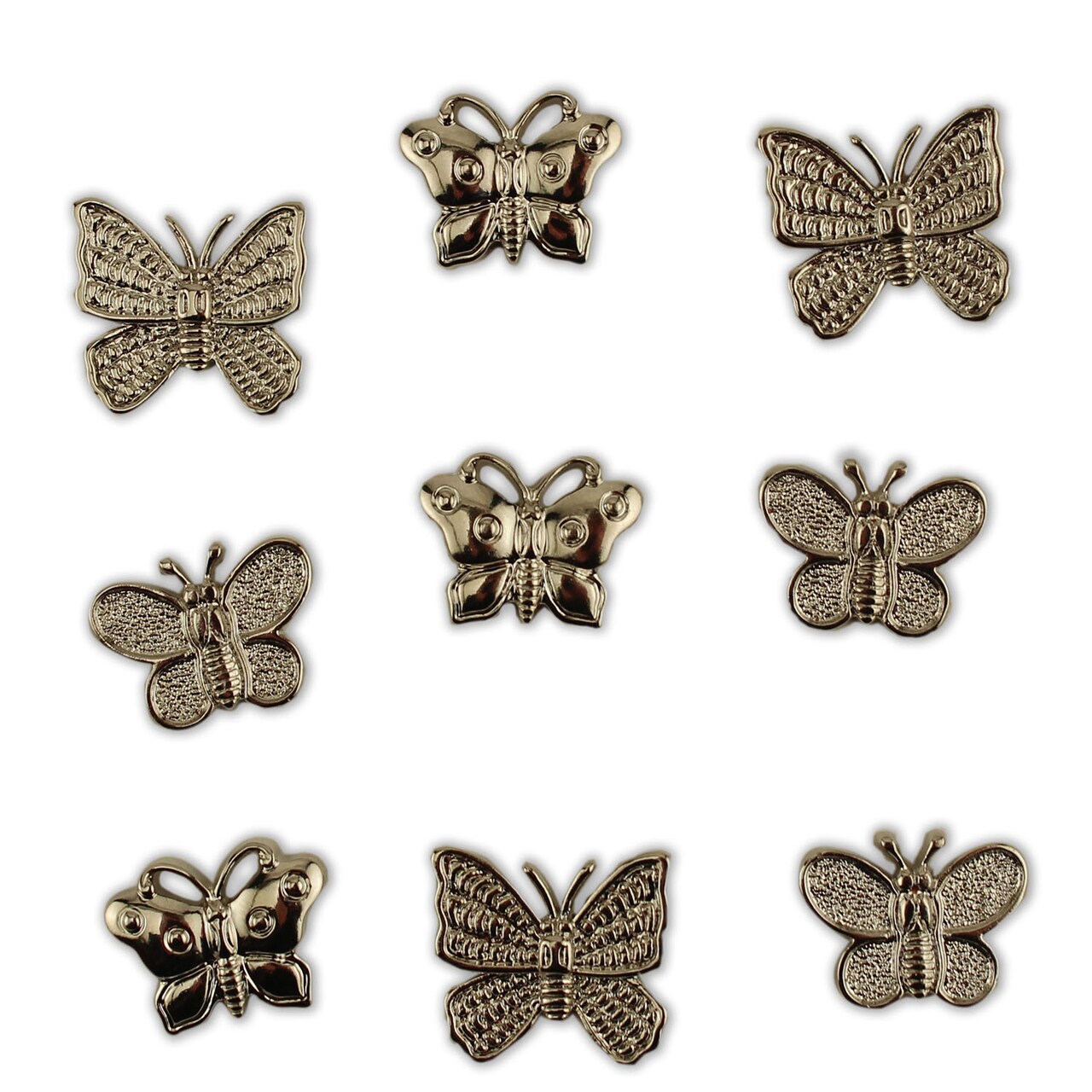 Buttons Galore and More Craft & Sewing Buttons -Sparkling Butterflies - 27 Buttons